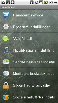 Handcent SMS Danish Language Pack android App screenshot 0